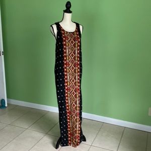 Long Print Dress**